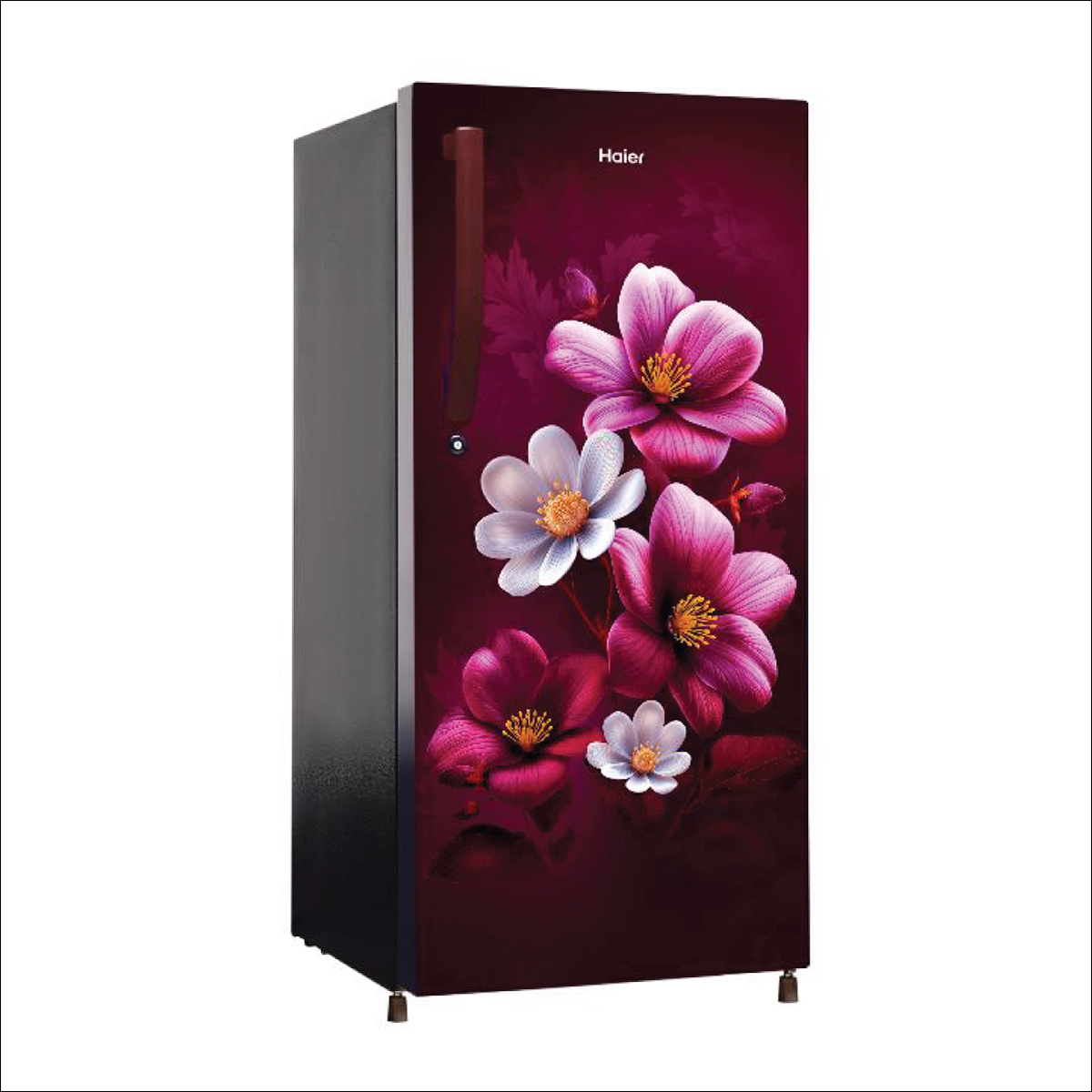 Haier 190L 2 Star Red Animone Single Door Refrigerator